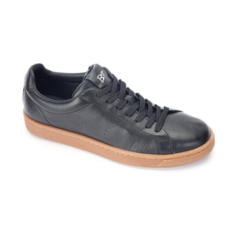 Кеды муж. 950-black-m кожа-текстиль черный